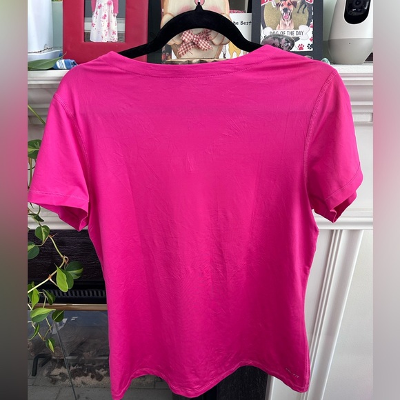 Nike Women's Bright Pink Short Sleeve Tee - Picture 4 of 5